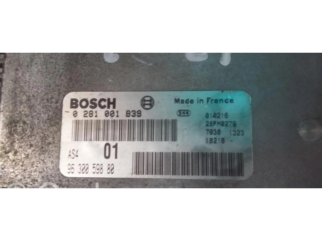 Řídící jednotka 0281001839, CENTRALITAMOTORUCE Peugeot 106