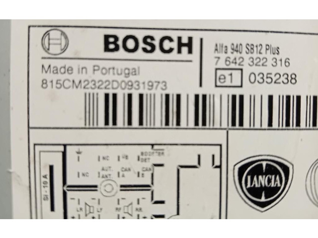 Радио/ проигрыватель CD/DVD / навигация 815CM2322D0931973, 815CM2322D0931973 Alfa Romeo Giulietta