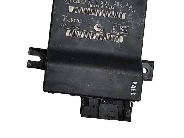 Блок управления 4E0907468A, 4E0910468   Audi A8 S8 D3 4E