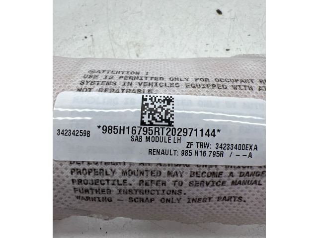 Подушка безопасности в сиденье 985H16795R, 34234259B Dacia Spring