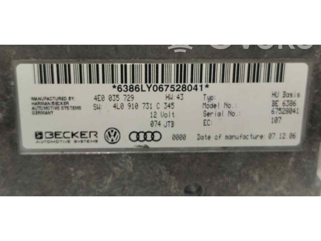 Řídící jednotka 4E0035729   Audi Q7 4L 