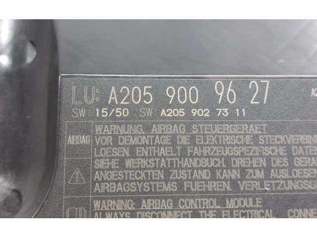 Блок подушек безопасности A2059009627   Mercedes-Benz GLC X253 C253