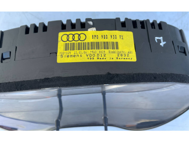 Панель приборов 8P0920930FX Audi A3 S3 8P