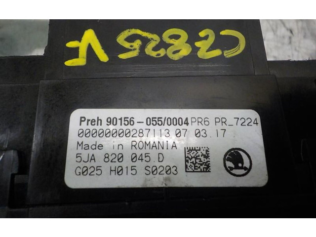 Модуль блока управления кондиционером 5JA820045D9B9, 5JA820045D Skoda Rapid (NH)