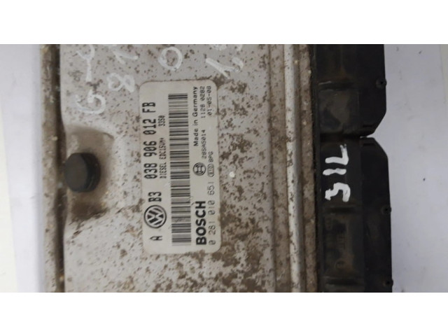 Řídící jednotka 038906012FB, 0281010651 Volkswagen Golf IV 2002