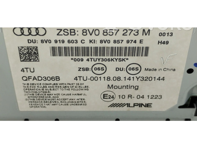 Дисплей 8V0857273M, 8V0919603C Audi A3 S3 8V