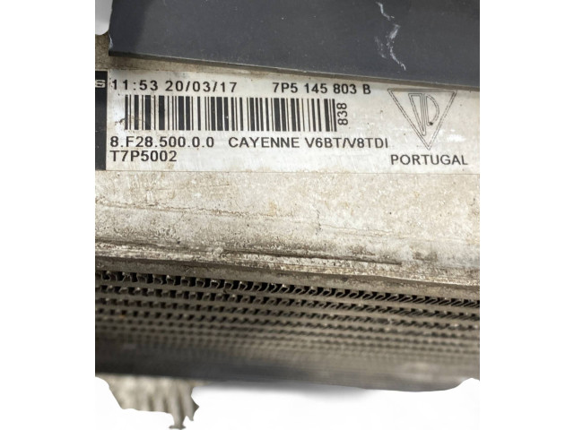 Интеркулер 7P5145803B, 7P5117339E Porsche Cayenne (92A)