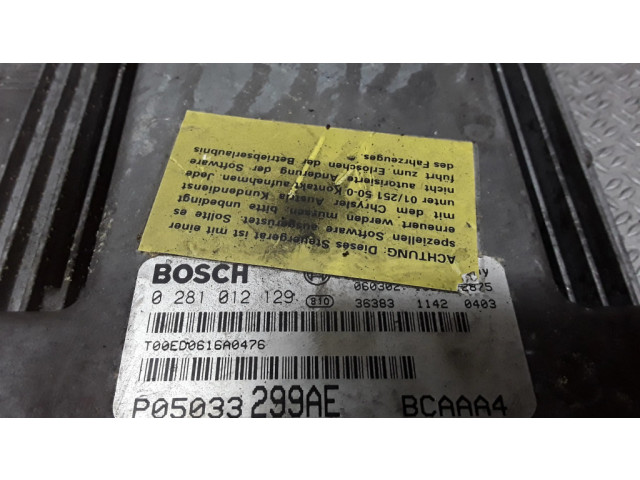 Řídící jednotka 0281012129, P05033299AE Dodge Caliber 2008