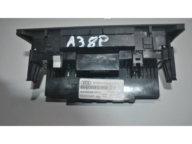 Блок управления климат-контролем 8P0820043AC, A2C53212437   Audi A3 S3 8P