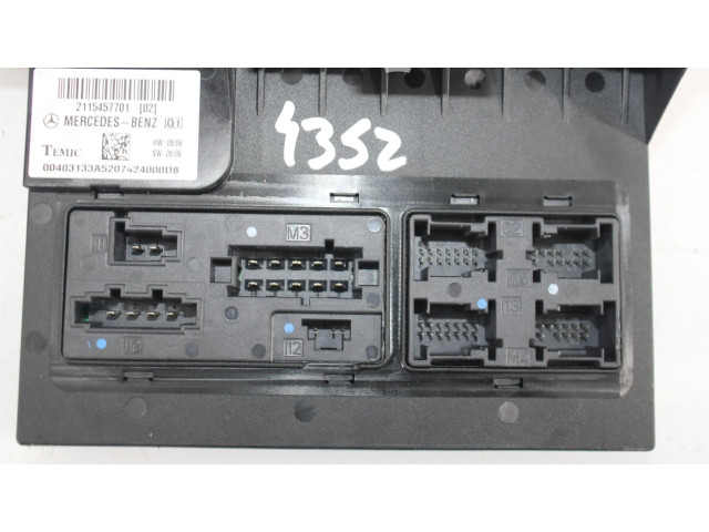 Pojistková skříňka Řídící jednotka BSM 2115457701 Mercedes-Benz CLS AMG C219 2007