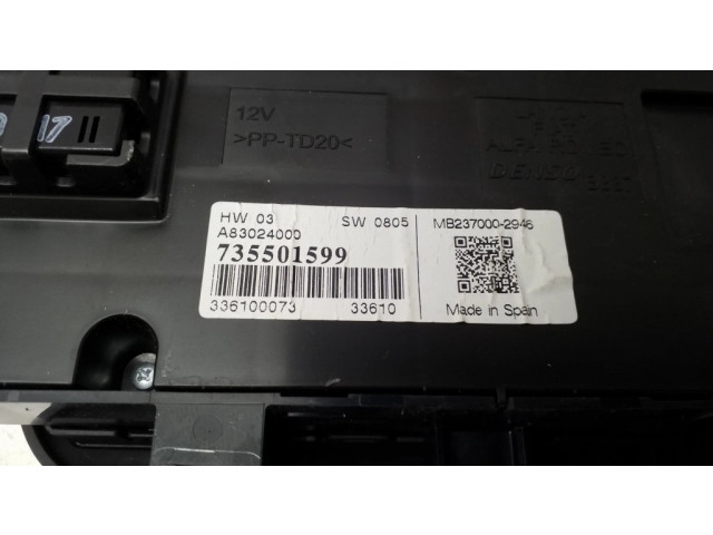 Блок управления климат-контролем 735501599   Fiat Punto (199)