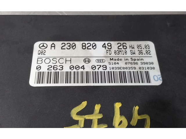 Řídící jednotka Mercedes-Benz SL R230