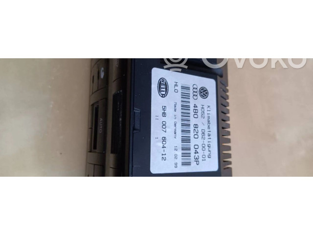 Блок управления климат-контролем 4B0820043P, 5HB00760412   Audi A6 S6 C5 4B