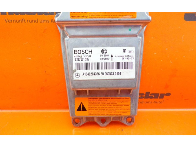 Блок подушек безопасности A1648204326, 0285001535   Mercedes-Benz ML W164