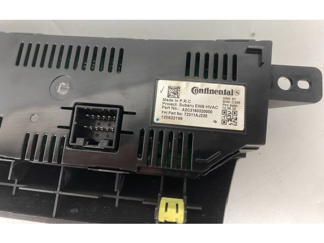 Блок управления климат-контролем 72311AJ230 Subaru Outback