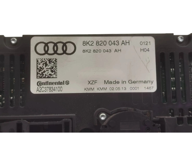 Блок управления климат-контролем 8K2820043AH, A2C37834100   Audi Q5 SQ5