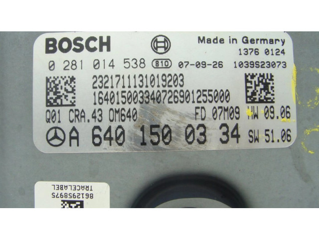 Řídící jednotka A6401506679 Mercedes-Benz B W245 2005