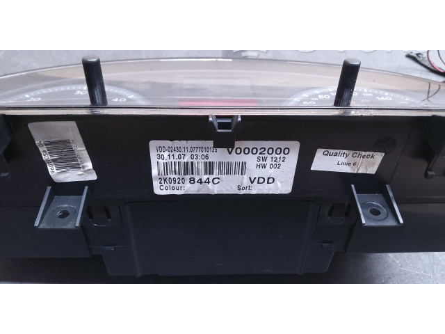 Панель приборов 2K0920844C, 110080376006 Volkswagen Caddy