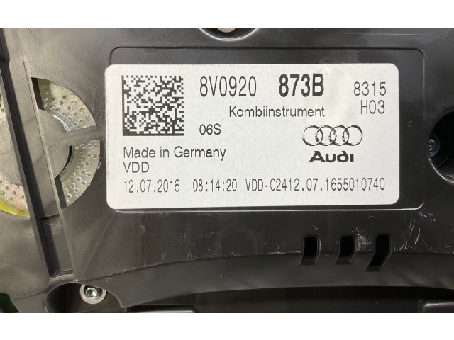 Панель приборов 8V0920873B   Audi A3 S3 8V       