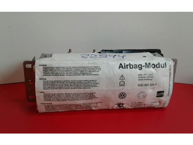 Надувная подушка для пассажира 6Q0, 880 Skoda Fabia Mk1 (6Y) 1999 - 2007 года