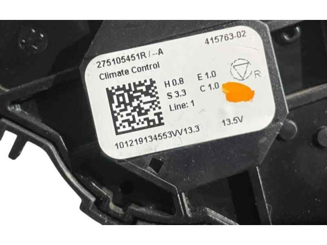 Блок управления климат-контролем 275105451R Dacia Duster II