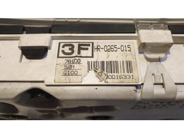 Přístrojová deska Honda HR-V 2000 HR0265015, 78100S2HG100