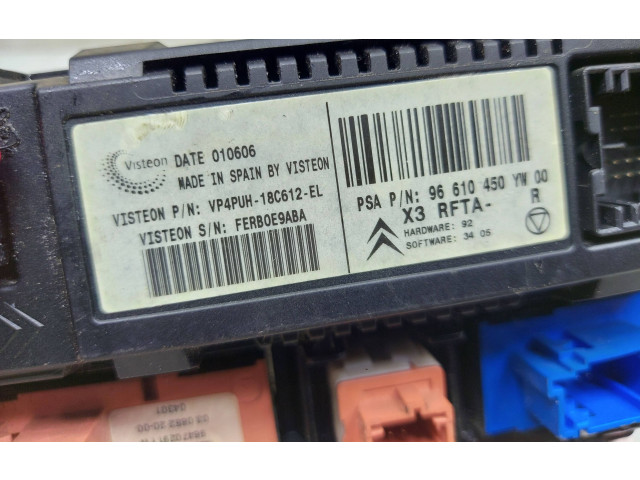 Блок управления климат-контролем VP4PUH18C612EL, FERB0E9ABA Citroen C5