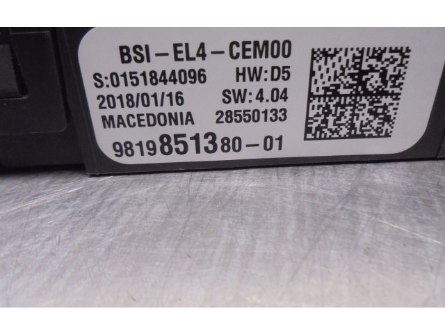 Модуль управления BSM 9819851380, 28550133 Citroen C4 Cactus