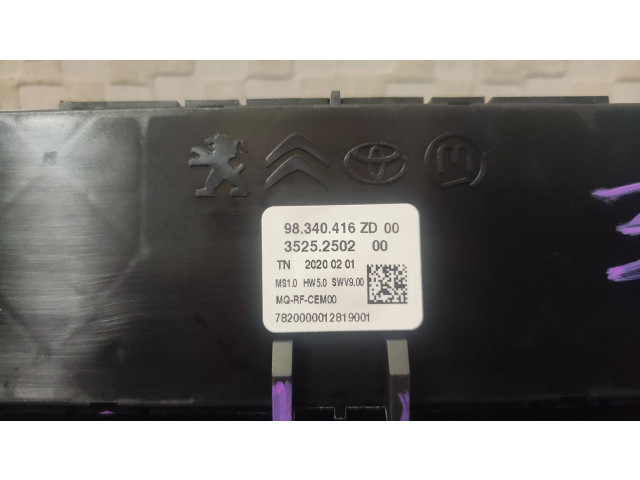 Блок управления климат-контролем 98340416ZD Citroen Berlingo