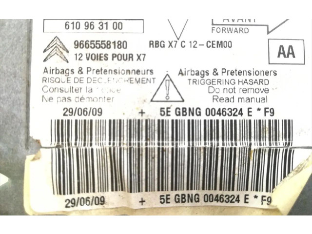 Блок подушек безопасности 9665558180, 610963100 Citroen C5