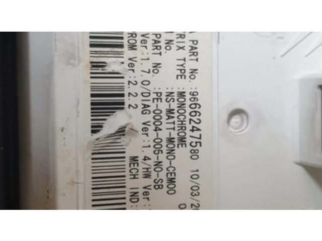 Панель приборов 9666276380, 9666247580 Peugeot 3008 I