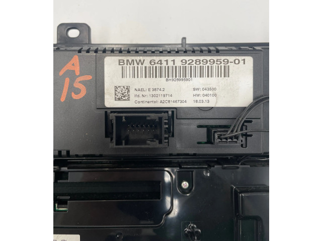 Блок управления климат-контролем 9289959, 1302119714   BMW X3 F25