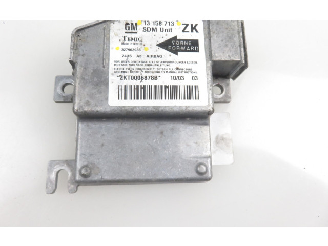 Блок подушек безопасности 13158713 Opel Meriva A
