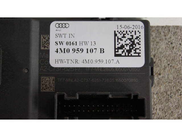 Модуль блока управления кондиционером 4M0959107B Audi A4 S4 B9