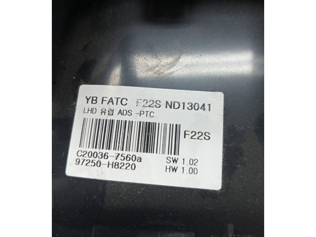 Блок управления климат-контролем 97250H8220SA1, F22SND13041   KIA Rio