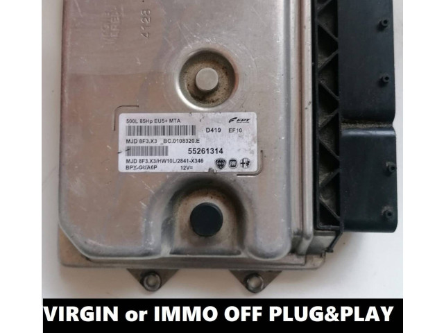 Блок управления двигателя 55261314, MJD8F3.X3   Fiat 500L