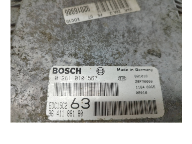 Řídící jednotka 9641188180, 0281010567 Peugeot 607 2002