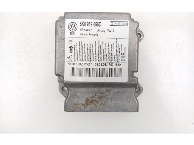 Блок подушек безопасности 5K0959655D, 5WK44301 Skoda Yeti (5L)