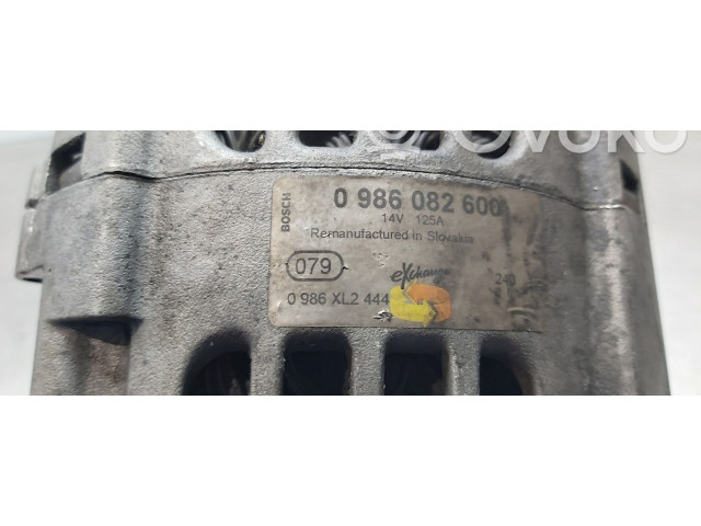 Генератор 0986082600   Dacia Lodgy 1.5     