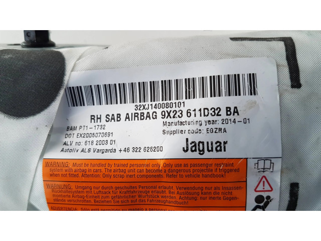 Подушка безопасности в сиденье 9X23611D32BA, 618200301 Jaguar XF X250