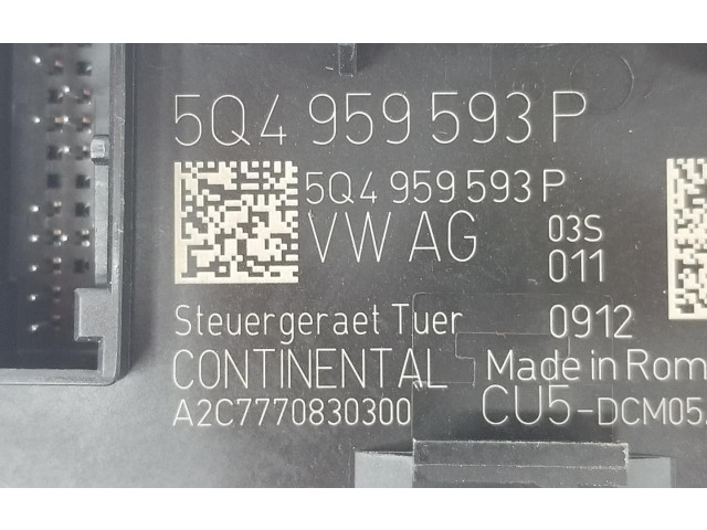 Блок управления 5Q4959593P, 5Q4959593P   Cupra Leon