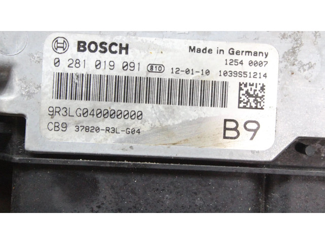 Řídící jednotka 37820R3LG04, 0281019091 Honda Civic IX 2013