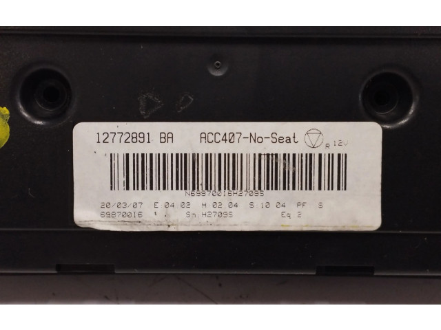 Блок управления климат-контролем 12772891 Saab 9-3 Ver2