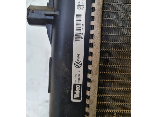 Радиатор охлаждающей жидкости 1K0121251BN Volkswagen Jetta V 2005 - 2010 года