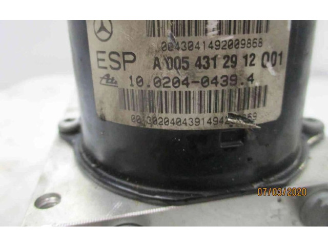 Jednotka ABS A0054312912, A0054312912   Mercedes-Benz C W203 2001