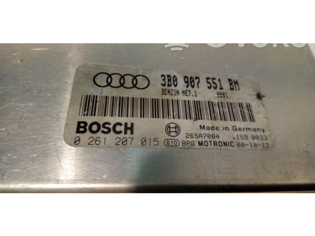 Блок управления двигателя 3B0907551BM, 0261207015   Audi A6 S6 C5 4B