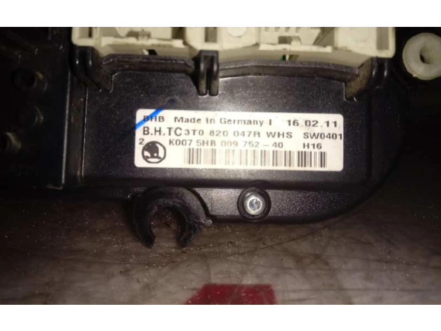 Блок управления климат-контролем 3T0820047R, 3T0820047R Skoda Yeti (5L)
