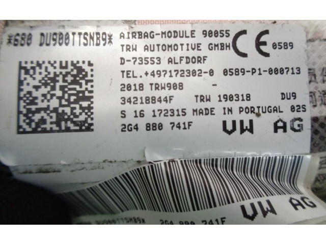 Подушка безопасности двери 2G4880741F, 34218844F   Volkswagen Polo VI
