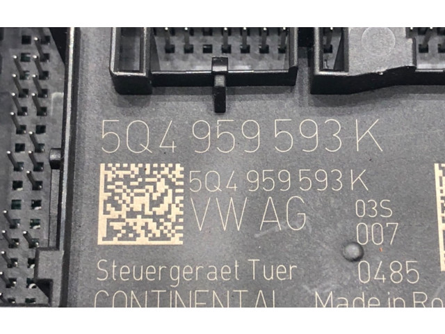 Другие блоки управления / модули 5Q4959592K Skoda Octavia Mk3 (5E)