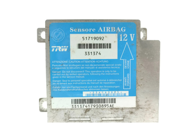 Блок подушек безопасности 51719092, 334163005 Fiat Punto (188)